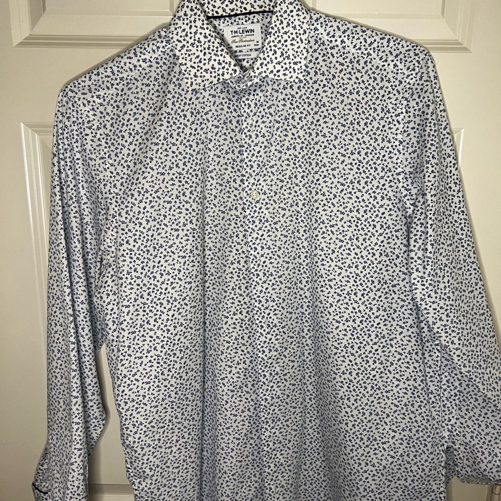 White floral shirt